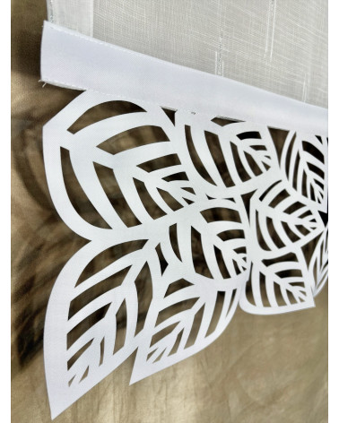 Firana panel z ażurem szer. 60cm wys. 110cm i 130cm (2szt w komplecie)