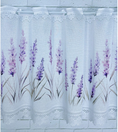 Zazdrostka żakardowa lawenda  wys.50cm