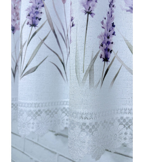 Zazdrostka żakardowa lawenda  wys.50cm