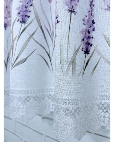Zazdrostka żakardowa lawenda  wys.50cm